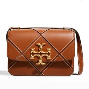 TORY BURCH Eleanor Diamond Leather Convertible Shoulder Bag NWT $848